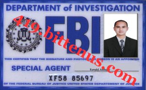 DEPARTMENT of INVESTIGATION FBI RONALD ANTHONY